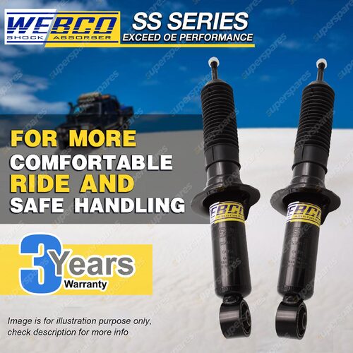 Front Webco Shock Absorbers for Ford Ranger PX DPAT 2.2 I4 RWD 11-on