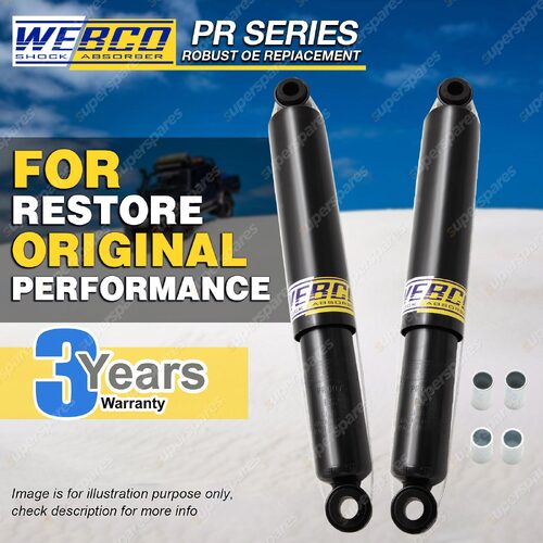 Rear Webco Pro Shock Absorbers for Nissan Navara D22 APGD22 2.5 Cab MT 08-15