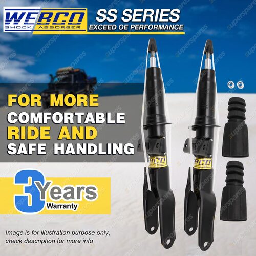 Front Webco Pro Shock Absorbers for Volkswagen Amarok TDI340 TDI400 11-23