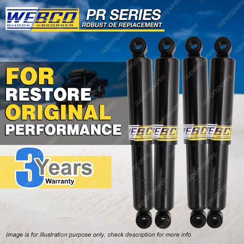 Front + Rear Webco Pro Shock Absorbers for JEEP 4WD CJ5A CJ6A Wagon Jan-65-75