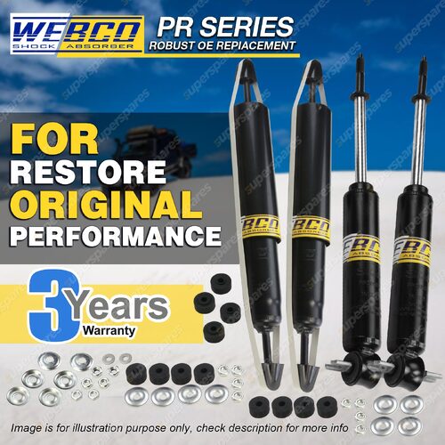 Front + Rear Webco Pro Shock Absorbers for FORD COURIER 2WD Ute 77-85