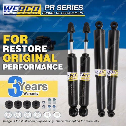 Front Rear Webco Pro Shock Absorber for GREAT WALL SA220 CC Single Cab Ute 09-on