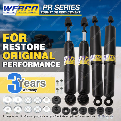 Front + Rear Webco Pro Shock Absorbers for TOYOTA CROWN MS85 MS95 MS111 MS112