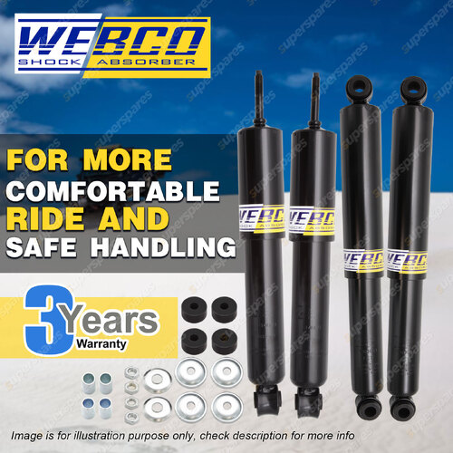 Front + Rear Webco Pro Shock Absorbers for NISSAN 520 521 620 720 4WD Ute