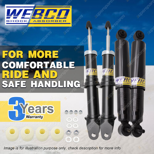 Front + Rear Webco HD Pro Shock Absorbers for FORD FALCON UTE BA XR6 XR8 Ute