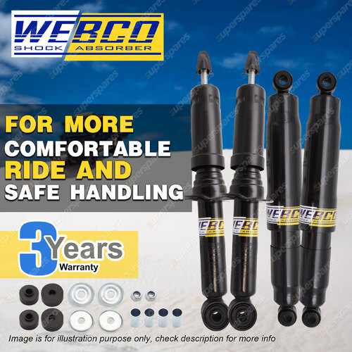 Front + Rear Webco HD Pro Shock Absorber for HOLDEN COLORADO RG 4WD 2.8TD 12-on