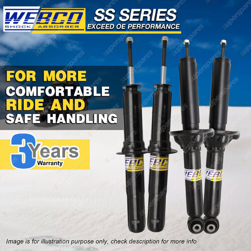 Front Rear Webco Pro Shock Absorbers for HONDA CR-V RD1 AWD Wagon incl Sport