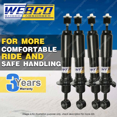 Front Rear Webco Elite Shock Absorbers for LEXUS IS300 JCE10 Strait 6 4 Door Sdn