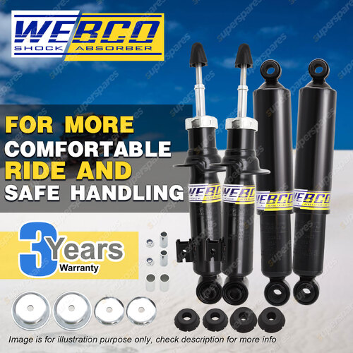 Front Rear Webco HD Pro Shock Absorbers for MITSUBISHI CHALLENGER PB 2.5 Turbo