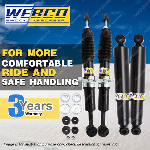 Front + Rear Webco HD Pro Shock Absorbers for TOYOTA HILUX 4WD KUN26R GGN25R