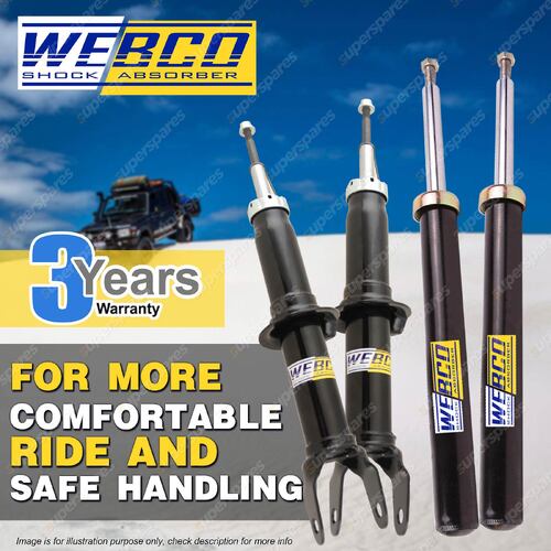 Front + Rear Webco Elite Shock Absorbers for VW PASSAT 3B2 1.8 incl turbo 2.8 V6