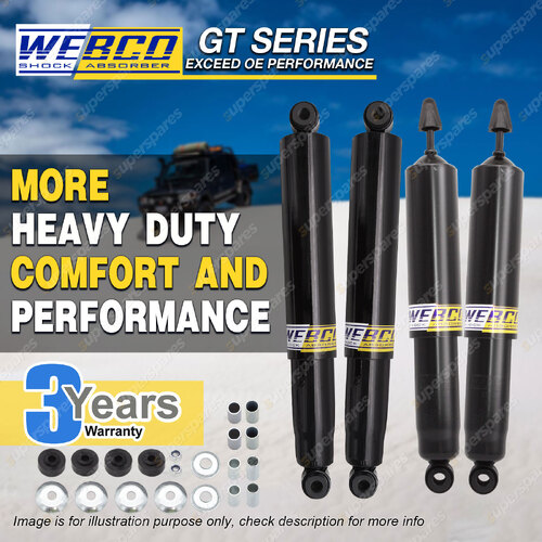 Front + Rear Raised Webco HD Pro Shock Absorbers for TOYOTA HILUX RN LN 36 46