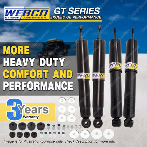 Front + Rear Webco HD Pro Shock Absorbers for FORD F SERIES F100 F150 F250 2WD