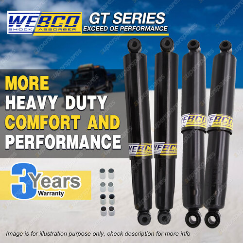 Front Rear Webco HD Pro Shock Absorbers for LANDCRUISER FJ45 BJ40 FJ40 BJ42 HJ47