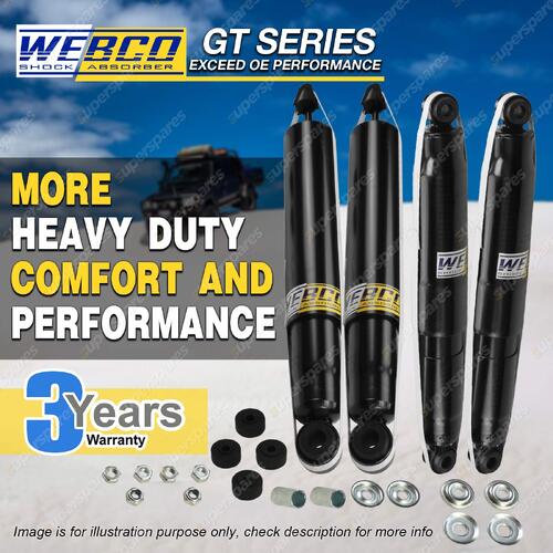 Front Rear Webco HD Pro Shock Absorbers for TOYOTA LANDCRUISER FJ HJ 60 Series