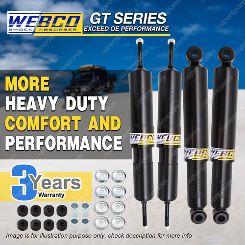 Front Rear Extra Raise Webco HD Pro Shock Absorber for LANDCRUISER FZJ HZJ 78 79