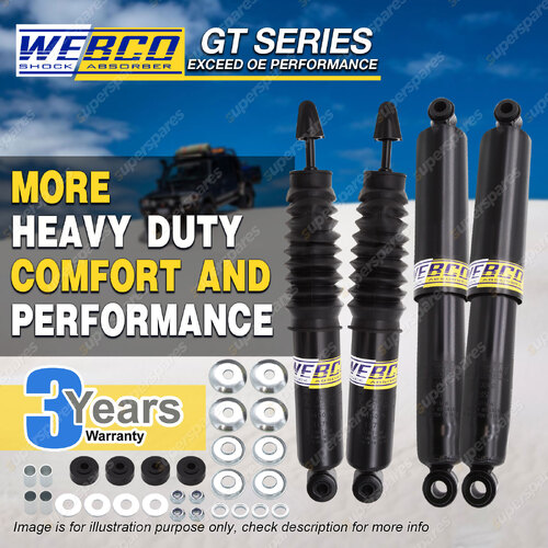 Front Rear Webco HD Shock Absorbers for ISUZU D-MAX TF 2WD 3.0 turbo diesel Ute