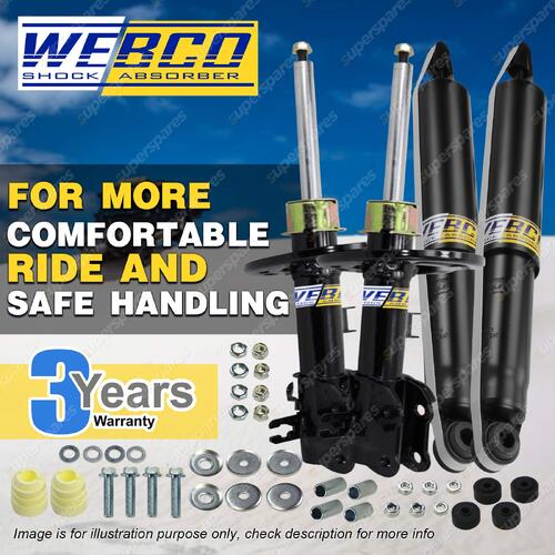 Front + Rear Webco HD Pro Shock Absorbers for HOLDEN COMMODORE UTE VR VS 93-00