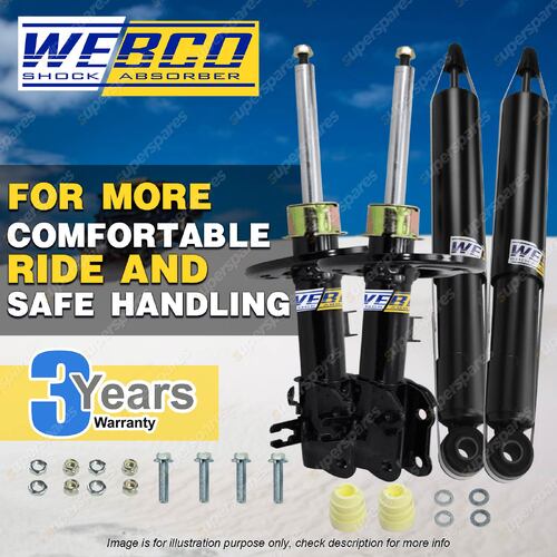 Front Rear Webco HD Pro Shock Absorber for HOLDEN COMMODORE Wagon VT VX VX II VY