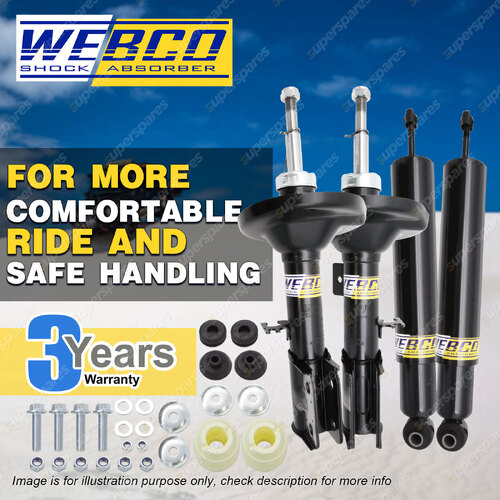 Front + Rear Webco HD Pro Shock Absorbers for HOLDEN COMMODORE SEDAN VZ 04-06