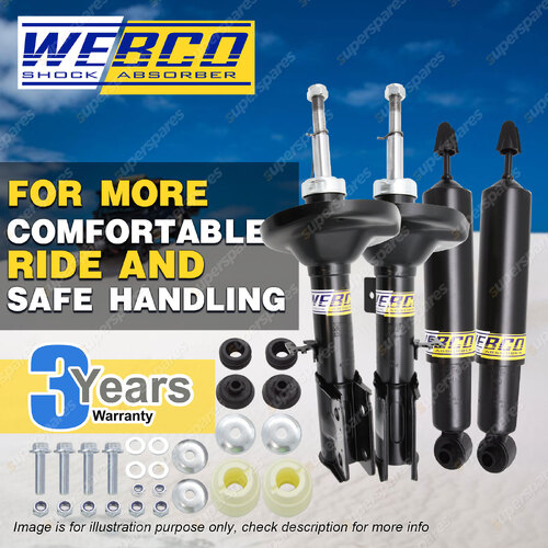 Front + Rear Webco HD Pro Shock Absorbers for HOLDEN COMMODORE UTE VZ Ute 04-06