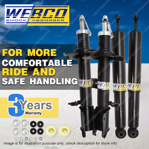 Front + Rear Webco Pro Shock Absorbers for FORD ESCAPE BA ZA ZB ZC ZD 4WD Wagon