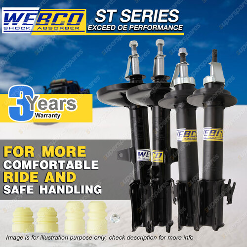 Front Rear Webco Pro Shock Absorbers for LEXUS ES300 VXV10 VCV11 3.0 Sedan 92-95