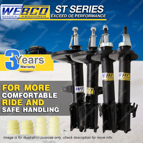 Front + Rear Webco Pro Shock Absorbers for TOYOTA VIENTA VDV10 VCV10 6 cyl 95-97