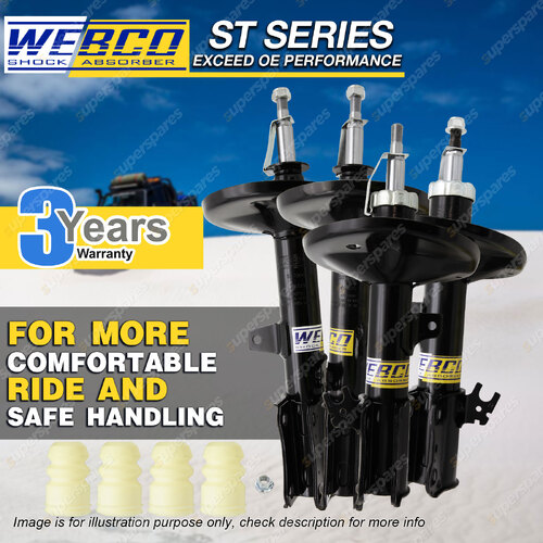 Front Rear Webco Pro Shock Absorbers for LEXUS ES300 MCV20 MCV21 3.0 V6 Sedan