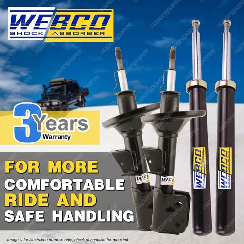 Front + Rear Webco Shocks Clevis Fork Base mount for Hyundai ix35 LM Wagon 10-15