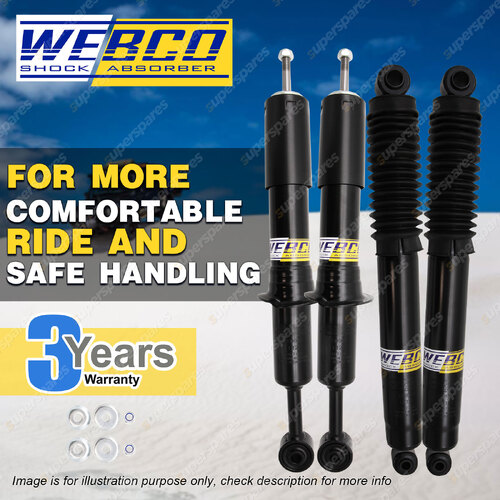 Front + Rear Webco HD Pro Shock Absorbers for GWM Great Wall Cannon 2020-on