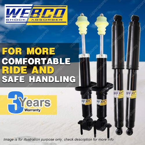 Front + Rear Webco Pro Shock Absorber for Ford Ranger Next Gen PY 22-ON