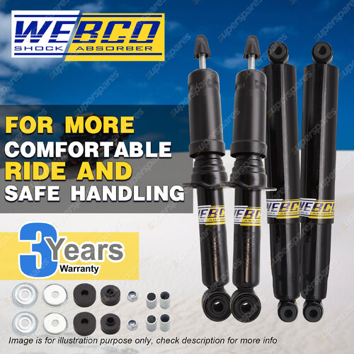 Front + Rear Webco Pro Heavy Duty Shock Absorbers for Mazda BT-50 TF 2020 ON