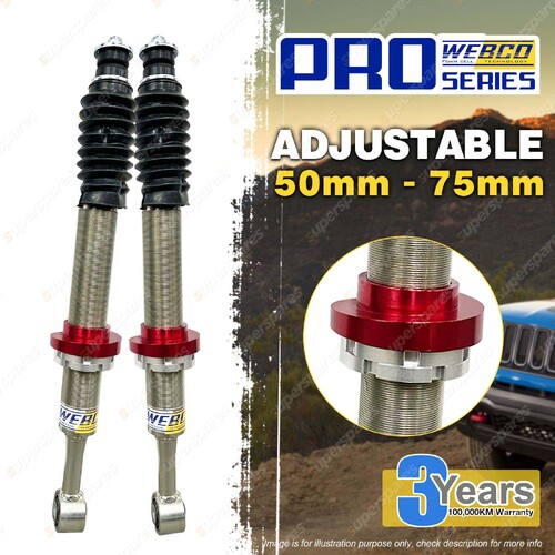 Front Adjustable 2-3 Inch Shock Absorbers for Holden COLORADO COLORADO 7 RG