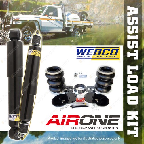 Webco Pro Shock + Air Bag Load Assist Kit 2372kg for Toyota Landcruiser 80 Ser