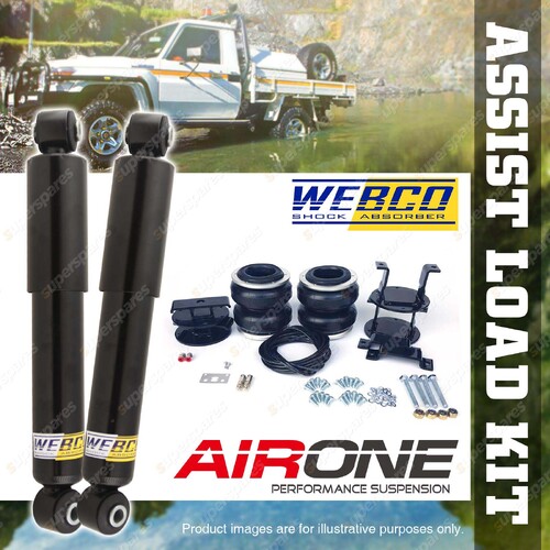 Webco Pro Shock + Air Bag Load Assist Kit 2272kg for Mitsubishi Triton 4WD 05 On