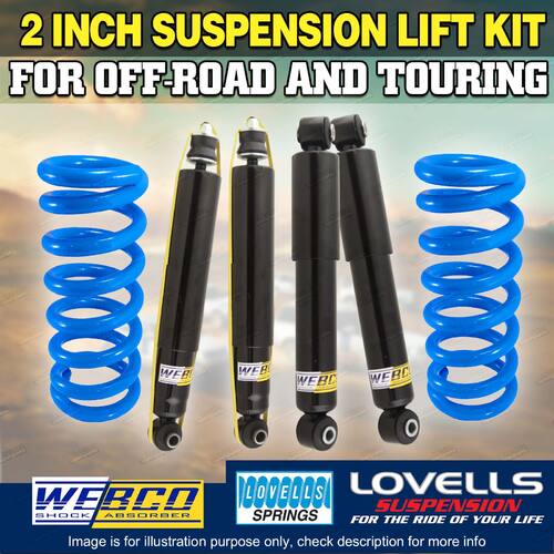 2 Inch 50MM Webco Shocks Lovells Coil Spring Easy Lift Kit for Hyundai Terracan