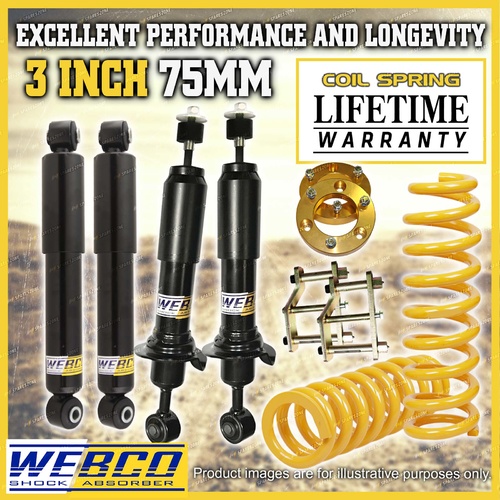 3 Inch 75mm Easy Lift Kit King Springs Extended Shackle for Nissan Navara D40