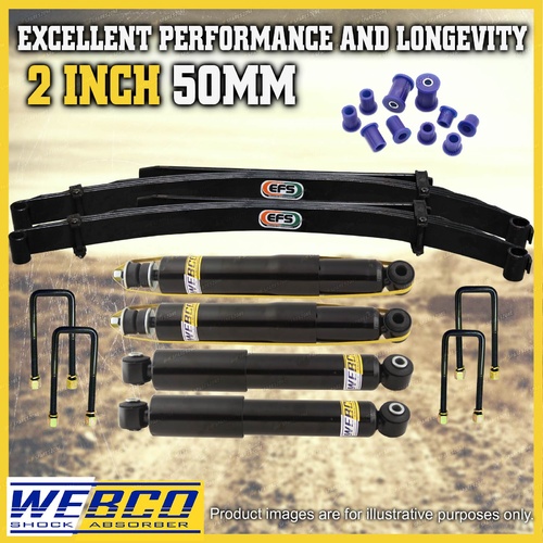 2 Inch 50mm Easy Lift Kit Webco Shocks EFS Leaf Springs for Diahatsu Feroza F310