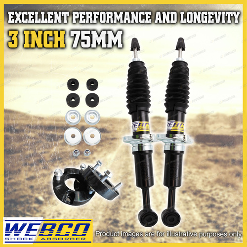 75mm Front Shocks Strut Spacers for Toyota Hilux KUN26 GGN25 GUN126 FJ Cruiser