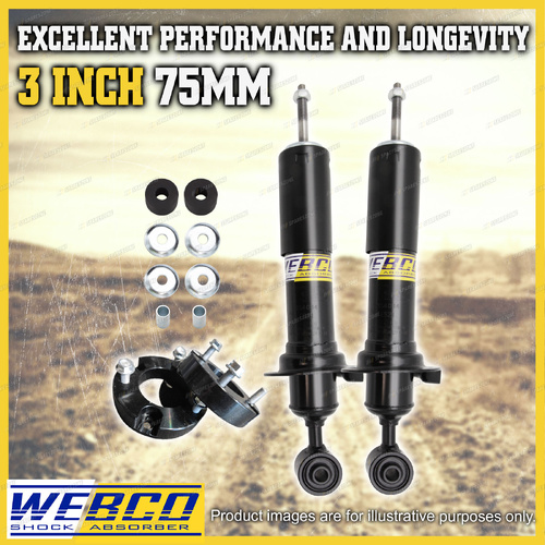 3" 75mm Front Webco Shock Absorbers Strut Spacer for Nissan Navara D23 NP300 D40