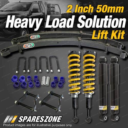 2 Inch 50mm Lift Kit EFS Leaf Constant Extra HD Load Option for Mazda BT50 11-20