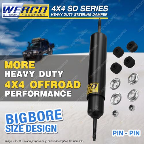 Webco 4X4 HD Big Bore Pin/Pin Steering Damper for Ford Maverick DA 4.2 08/89-93