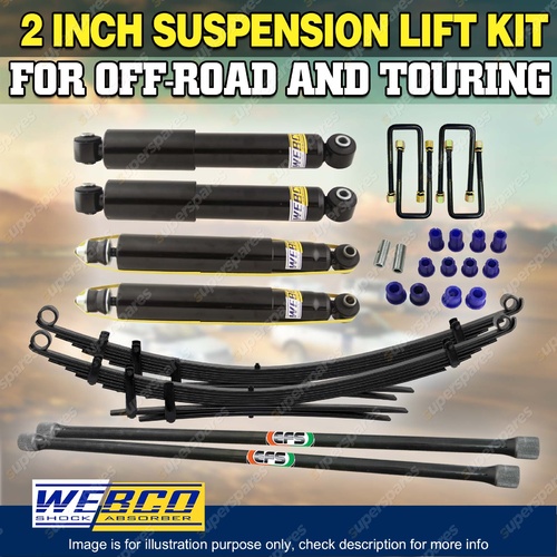 2" 50mm Webco RAW Leaf Springs Suspension Lift Kit for Mazda BT50 06-11