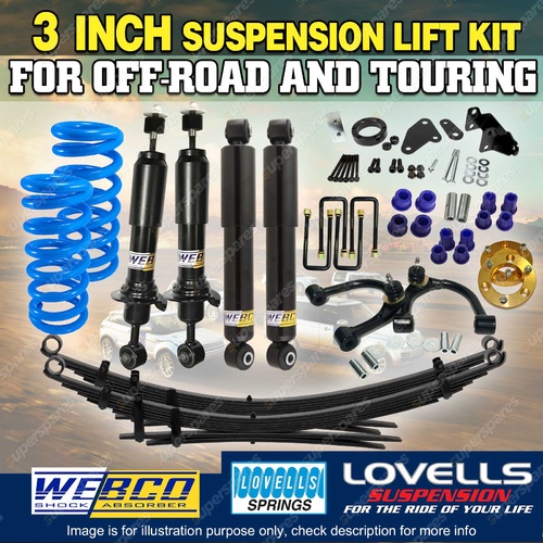 75mm + 50mm Suspension Lift Kit Webco RAW Diff Drop Kit for Ford Ranger PX 12-18