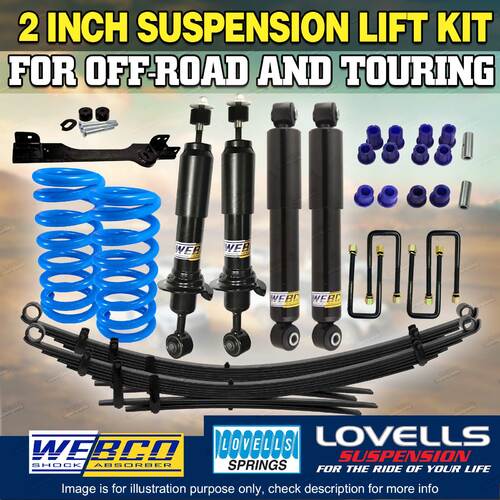 2 Inch 50mm Lovells RAW 4x4 Suspension Lift Kit Diff Drop for Isuzu D-Max TF