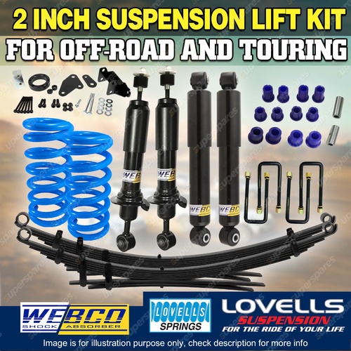 2 Inch 50mm RAW 4x4 Lovells Suspension Lift Kit Diff Drop for Mazda BT50 11-20