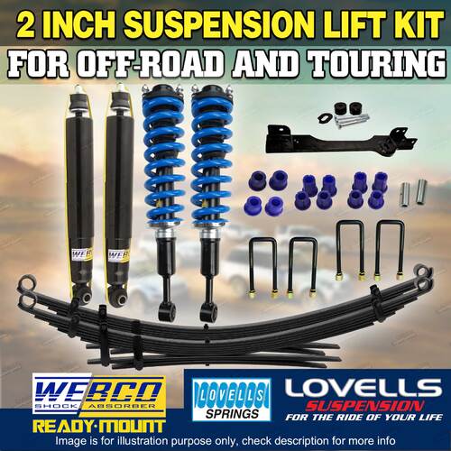 50mm RAW 4x4 Complete Strut Suspension Lift Kit Diff Drop for Holden Colorado RG