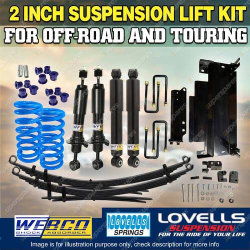 50mm Webco RAW 4x4 Lovells Suspension Lift Kit Diff Drop for Nissan Navara D40