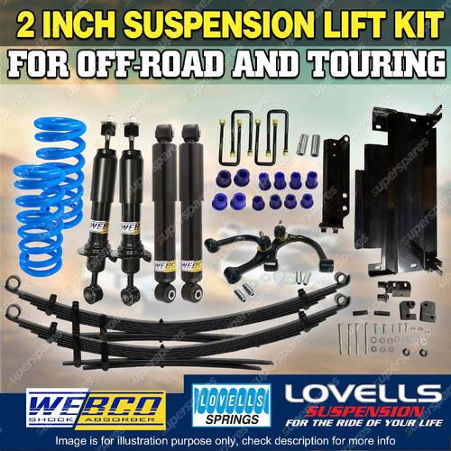 50mm Webco RAW 4x4 Lovells Lift Kit Control Arm Diff Drop for Nissan Navara D40